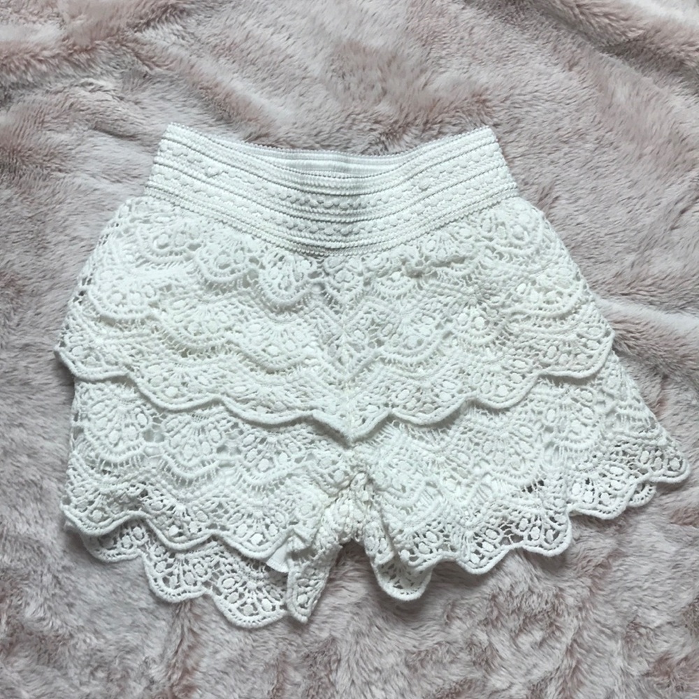 Off-White crochet shorts